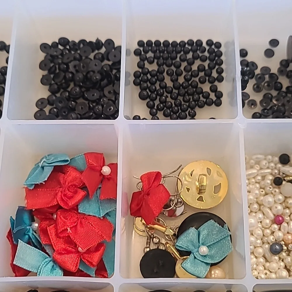 Craft box and random craft beads included